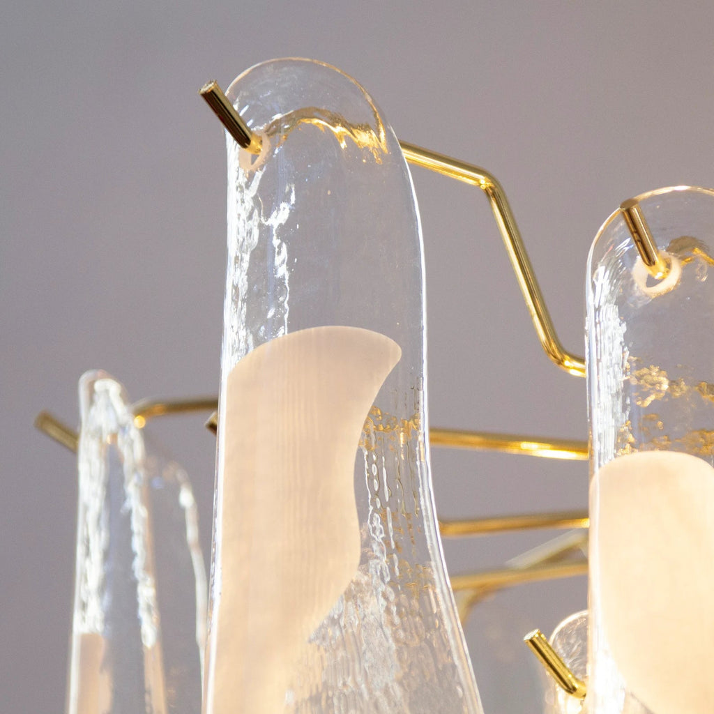 Murano Clear Petali Chandelier Ø57