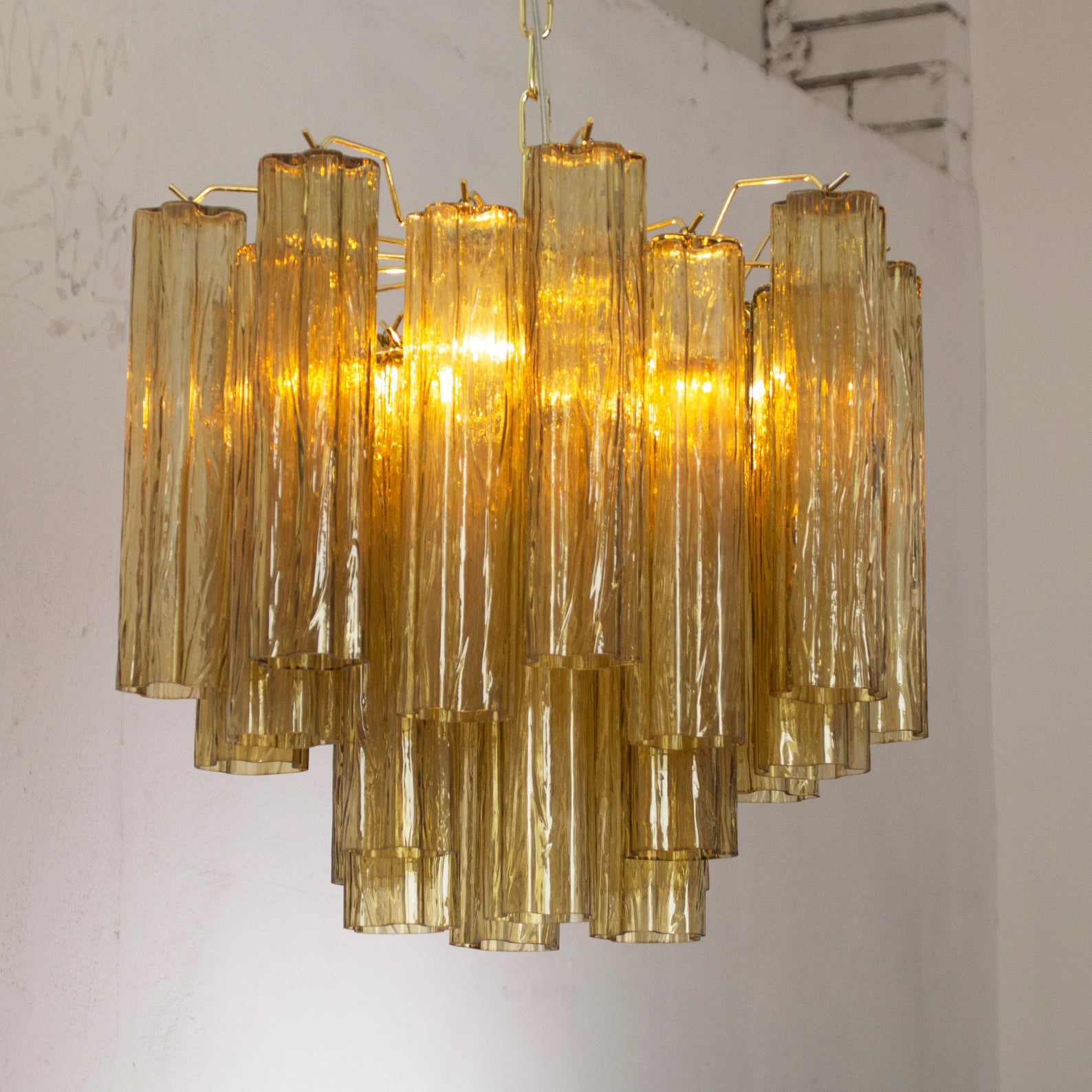 Murano Pagliesco Tronchi Chandelier Ø53 - 24 Tubes
