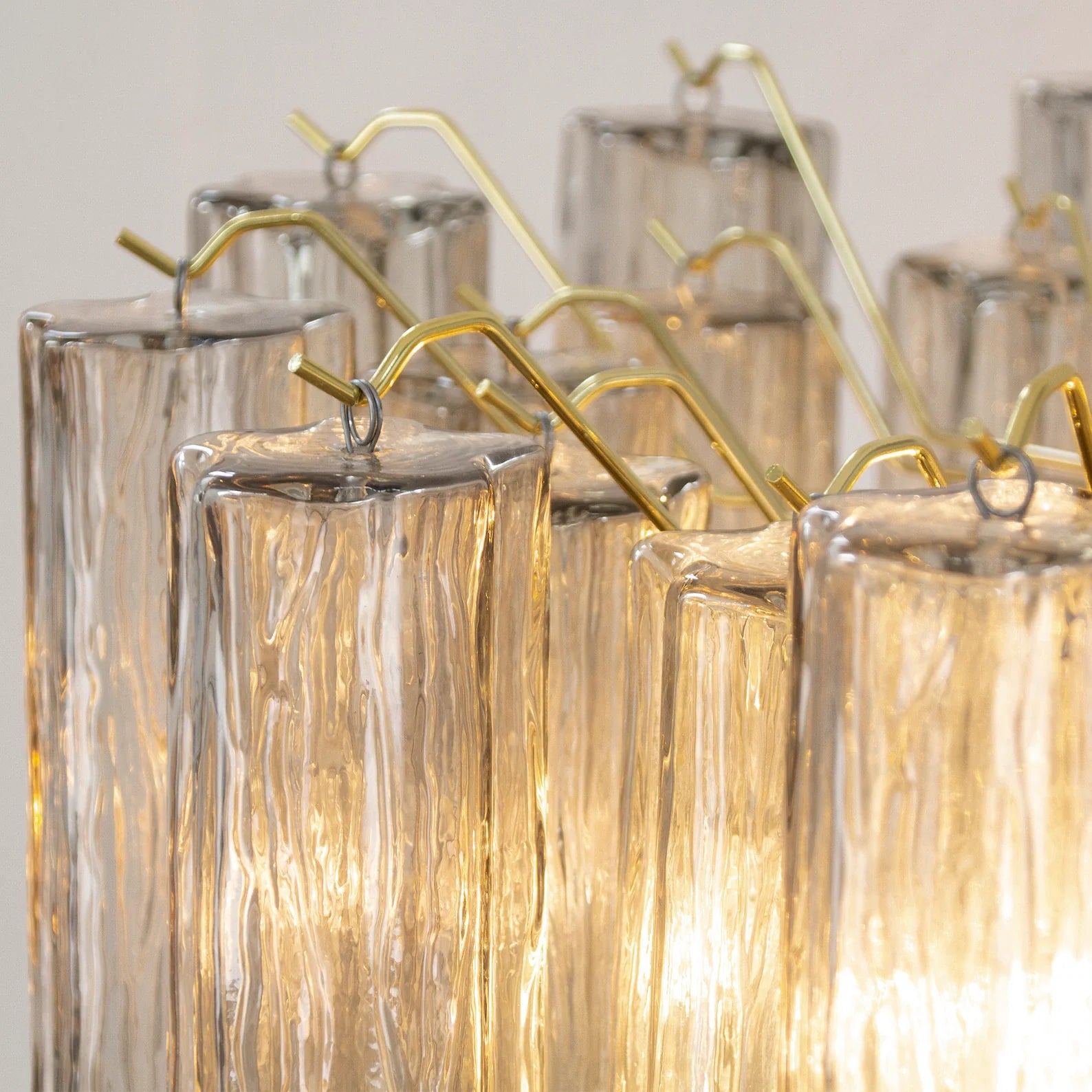 Murano Grigio Tronchi Chandelier Ø58 – 36 Tubes