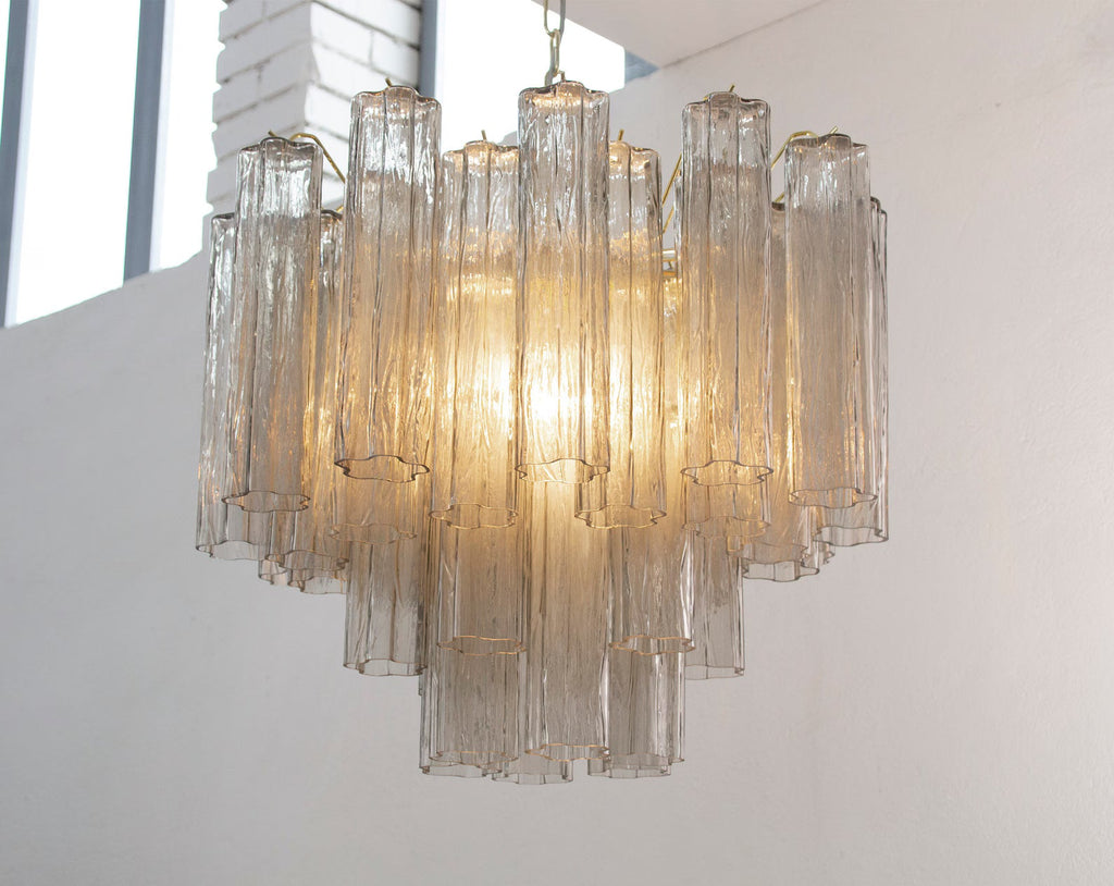 Murano Grigio Tronchi Chandelier Ø58 – 36 Tubes