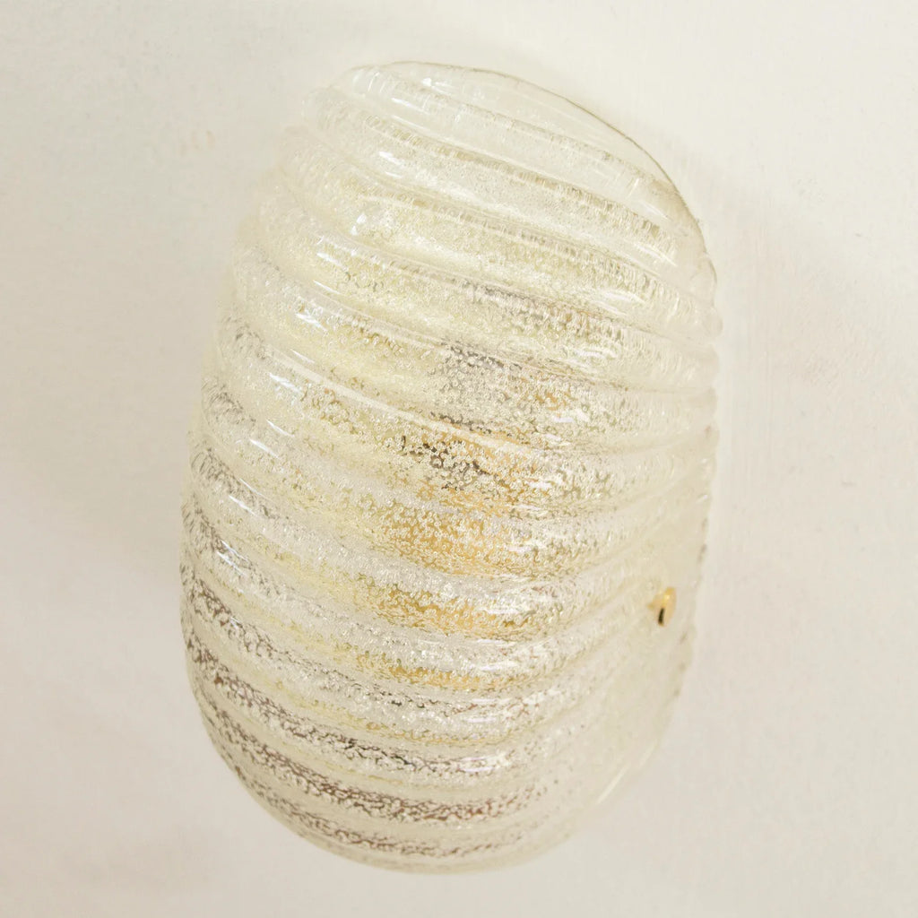 Murano Clear Glass Wall Sconce – Set of 2