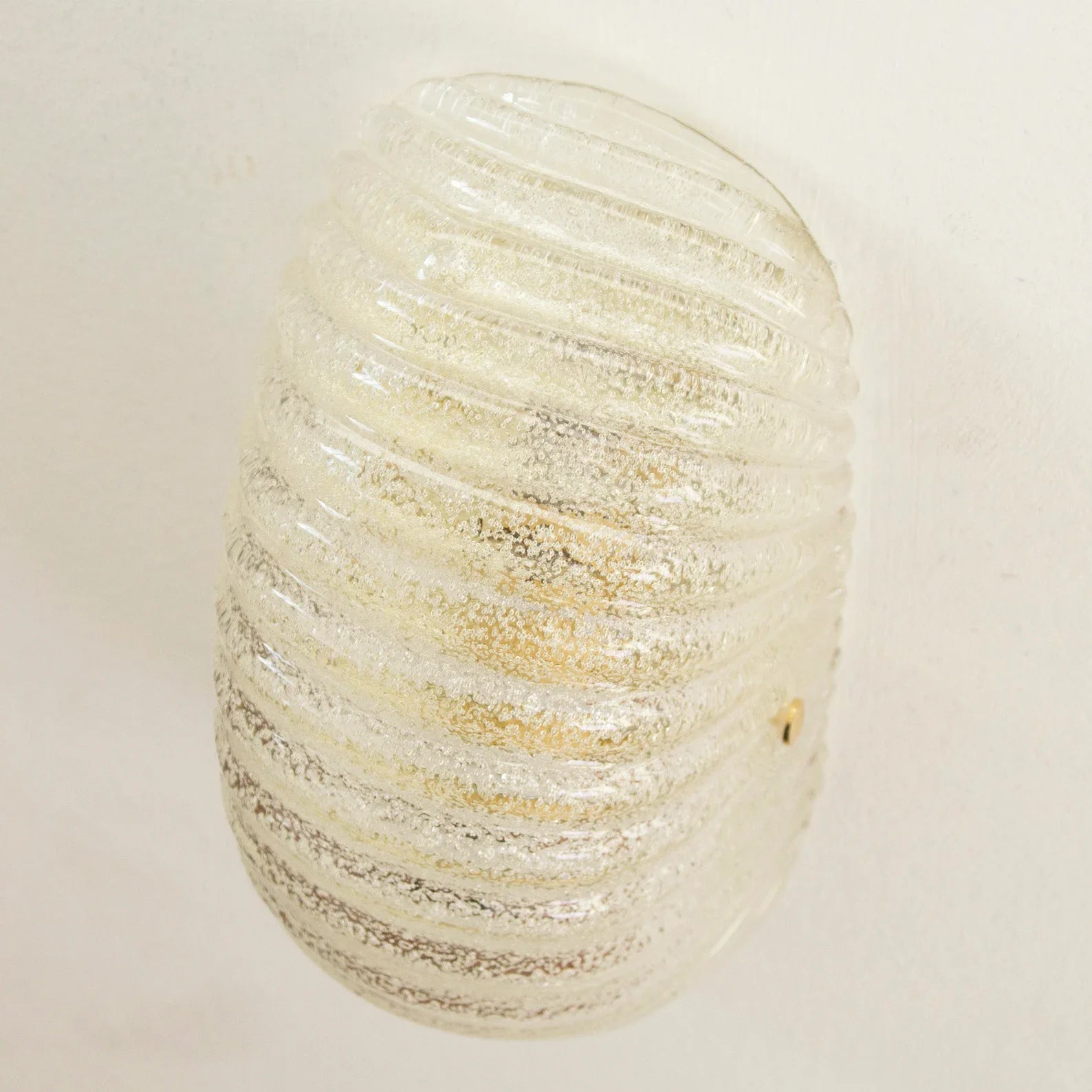Murano Clear Glass Wall Sconce – Set of 2