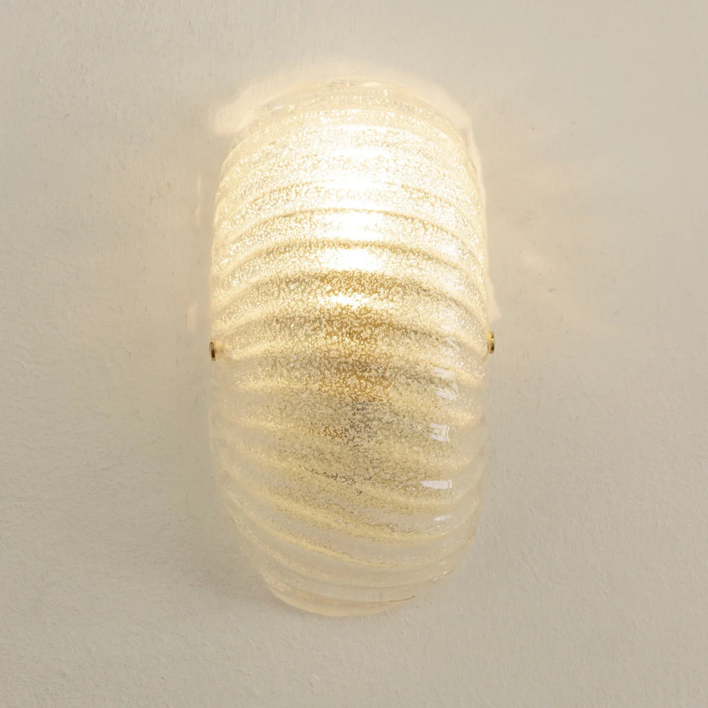Murano Clear Glass Wall Sconce – Set of 2