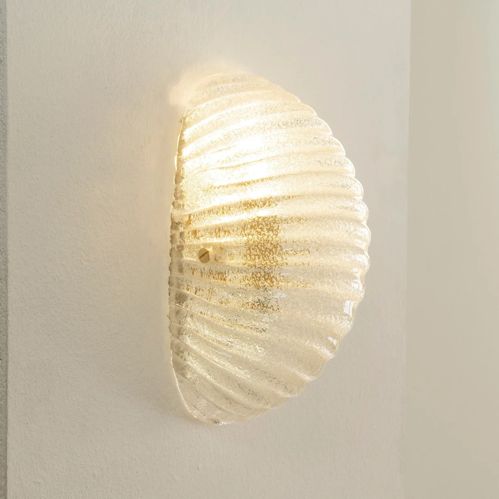 Murano Clear Glass Wall Sconce – Set of 2