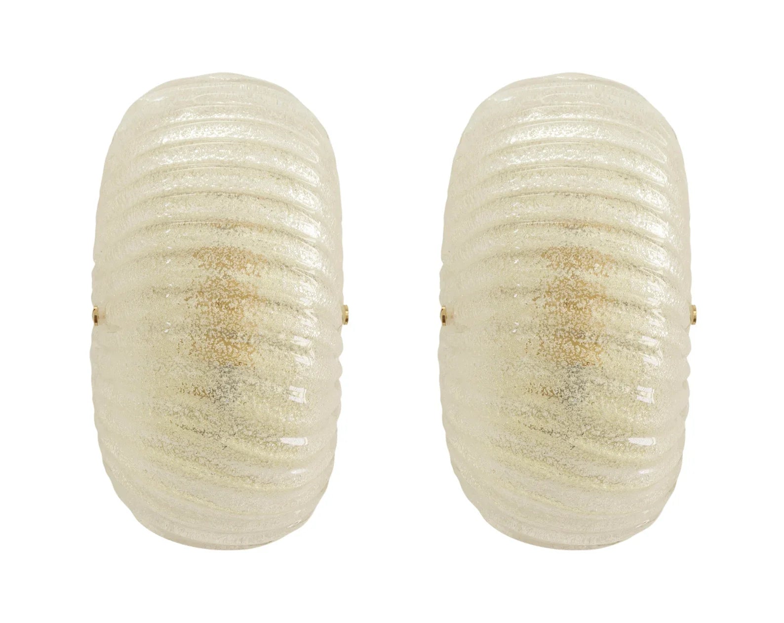 Murano Clear Glass Wall Sconce – Set of 2