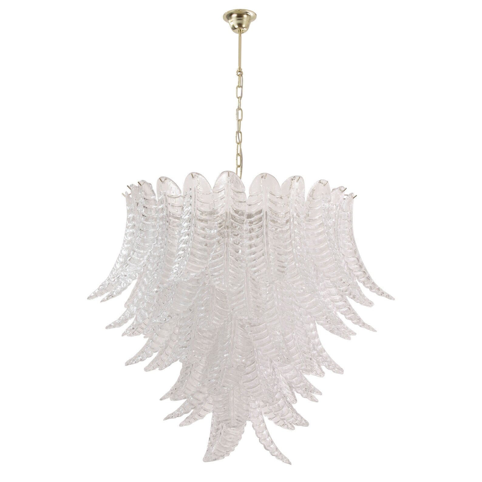 Murano Foglie Chandelier Ø95 – Crystal
