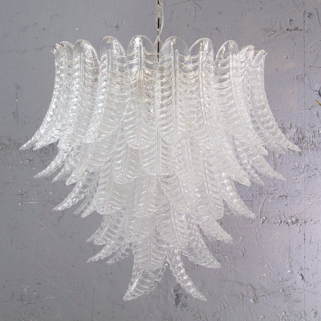 Murano Foglie Chandelier Ø95 – Crystal