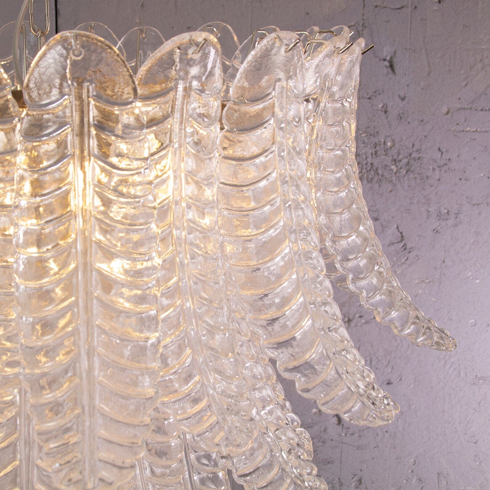 Murano Foglie Chandelier Ø95 – Crystal