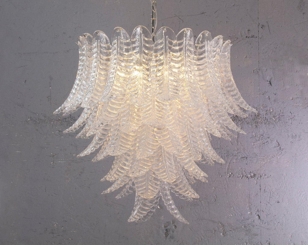 Murano Foglie Chandelier Ø95 – Crystal