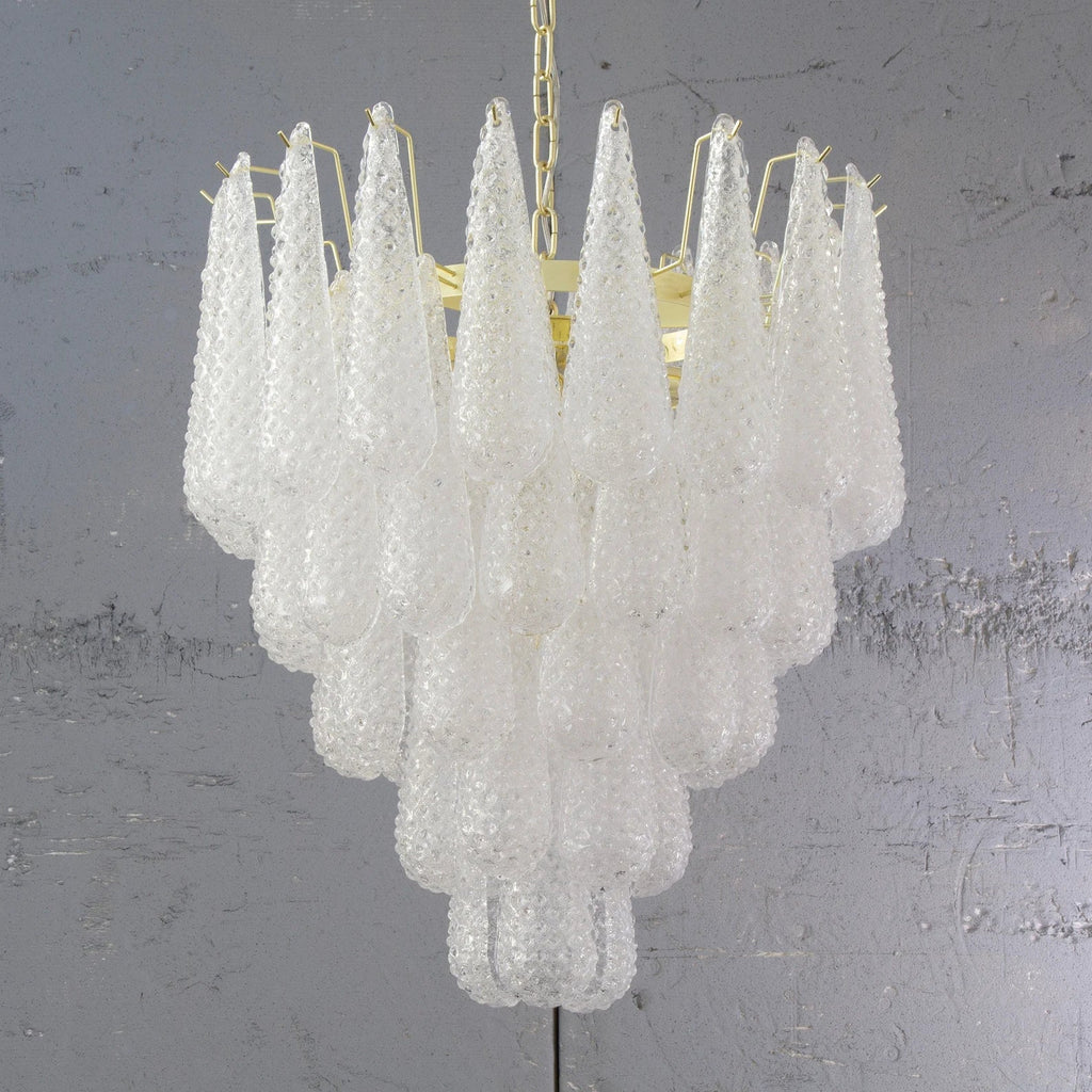 Murano Clear Drop Chandelier Ø60 - 52 Drop