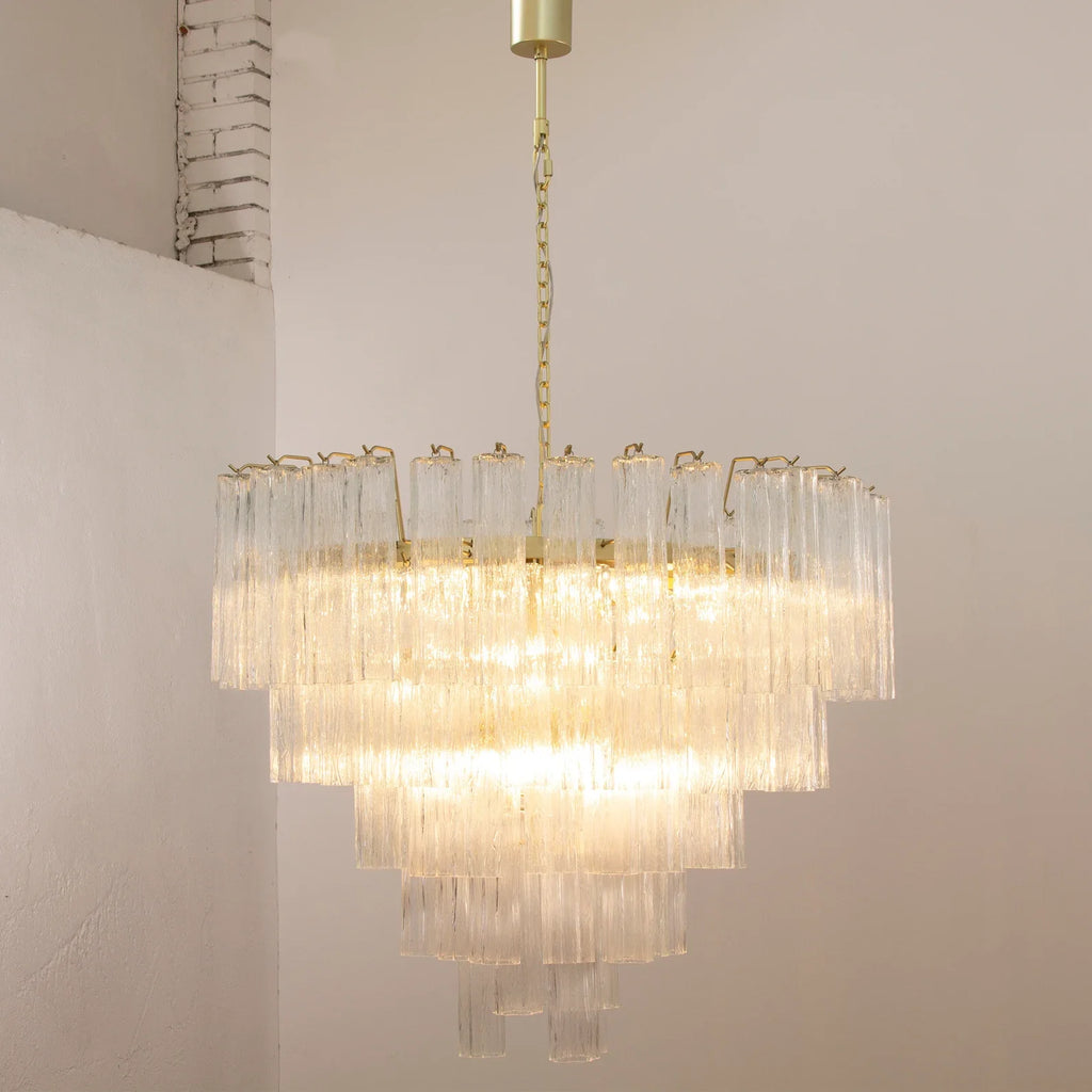 Murano Tronchi Chandelier Ø105 – Crystal Glass