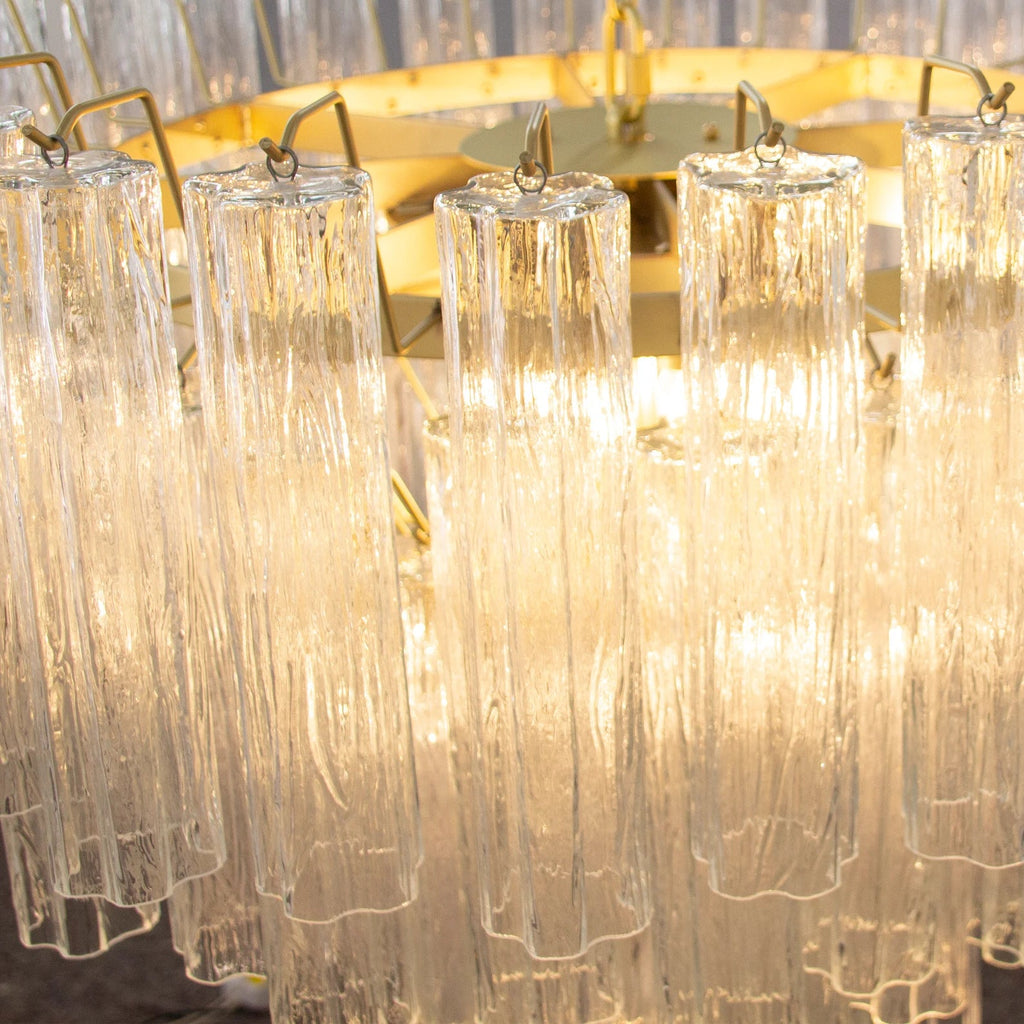 Murano Tronchi Chandelier Ø105 – Crystal Glass