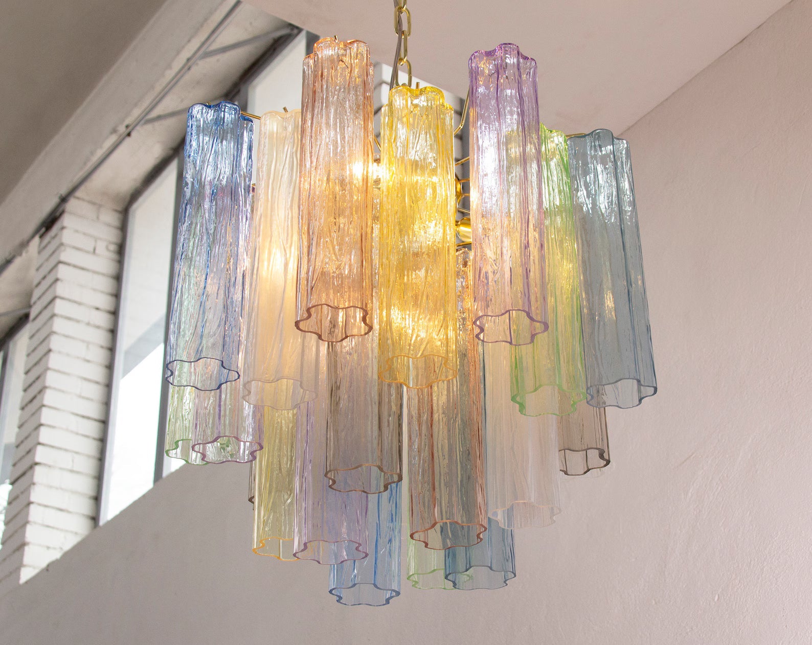 Murano Multicolor Tronchi Chandelier Ø53 - 24 Tubes