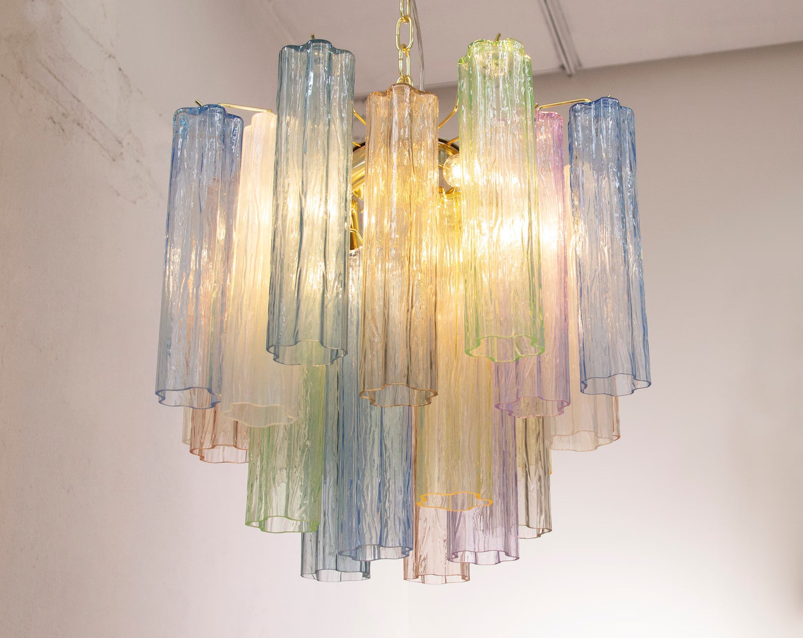Murano Multicolor Tronchi Chandelier Ø53 - 24 Tubes