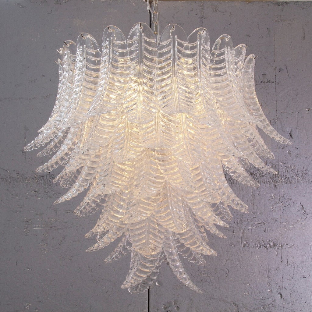 Murano Foglie Chandelier Ø95 – Crystal