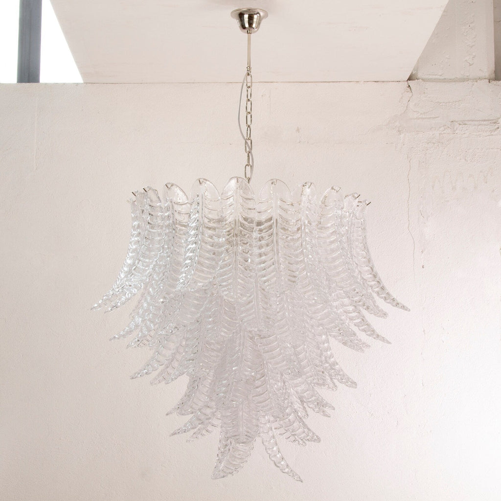 Murano Foglie Chandelier Ø95 – Crystal