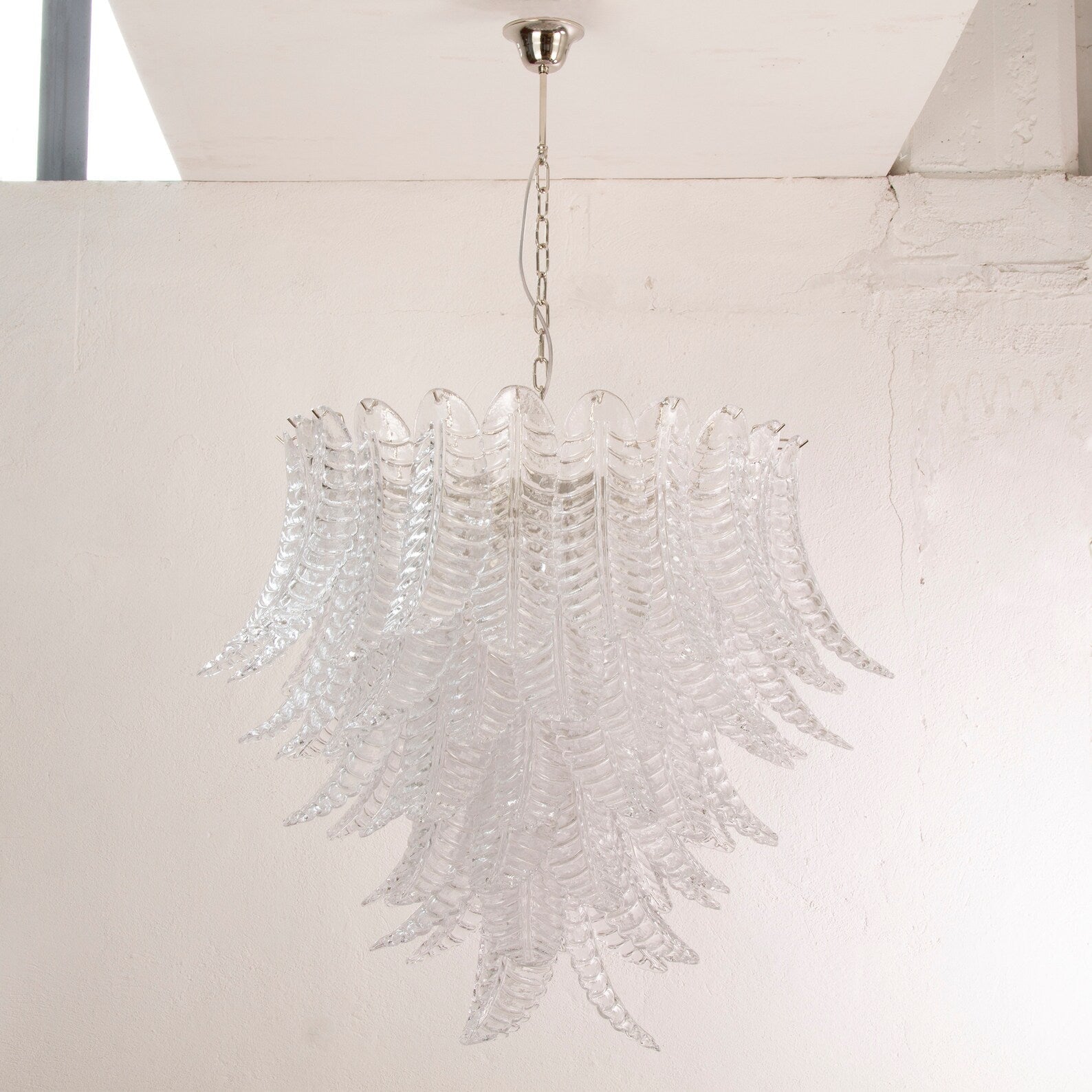 Murano Foglie Chandelier Ø95 – Crystal