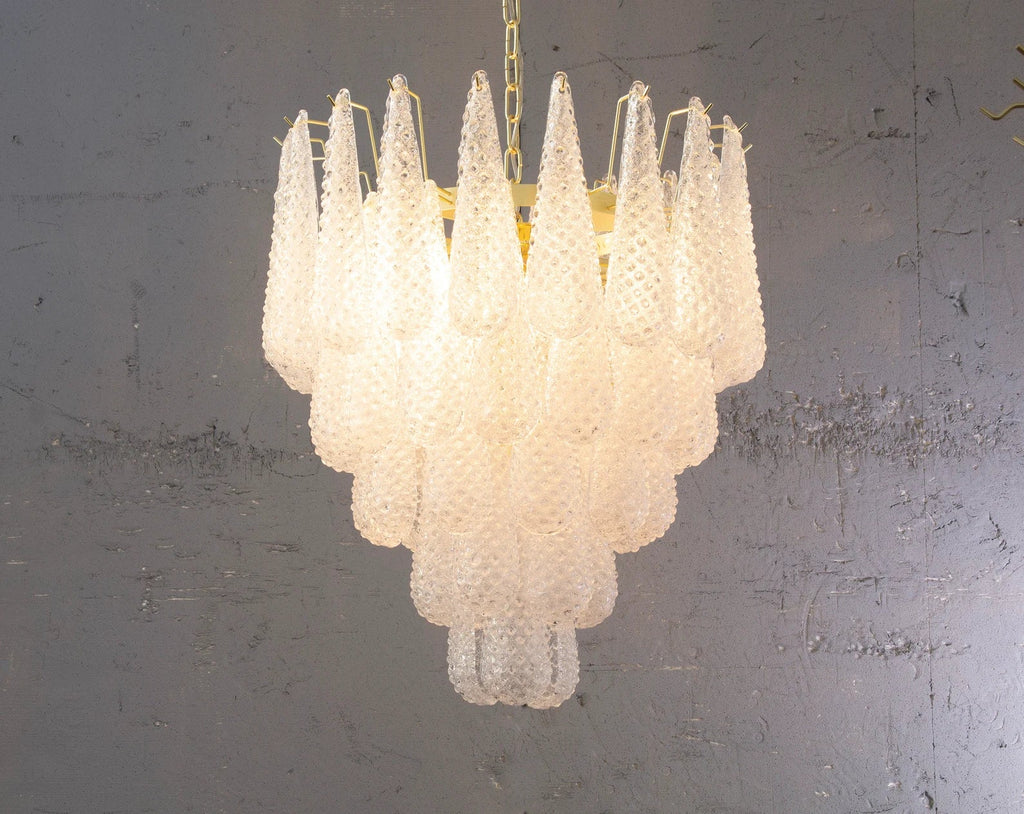 Murano Clear Drop Chandelier Ø60 - 52 Drop