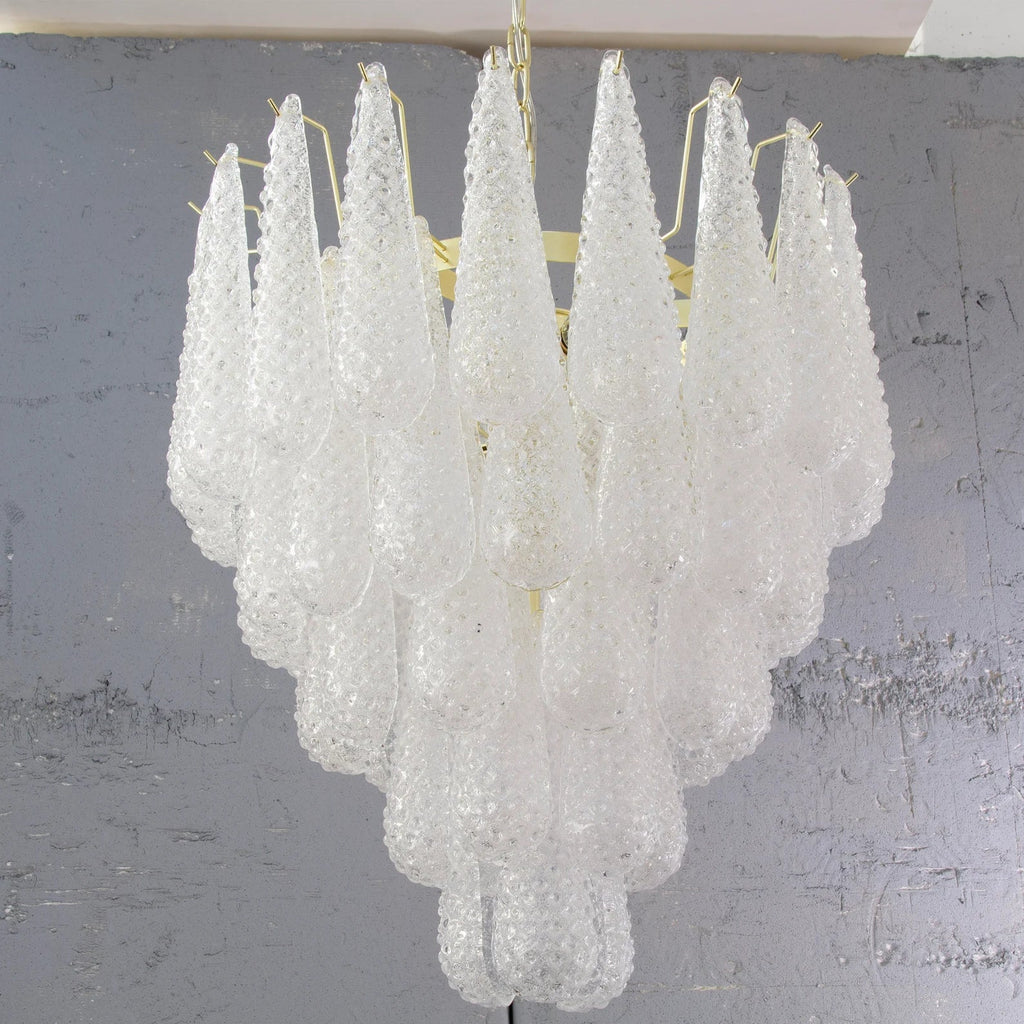 Murano Clear Drop Chandelier Ø60 - 52 Drop