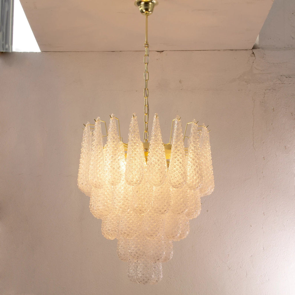 Murano Clear Drop Chandelier Ø60 - 52 Drop