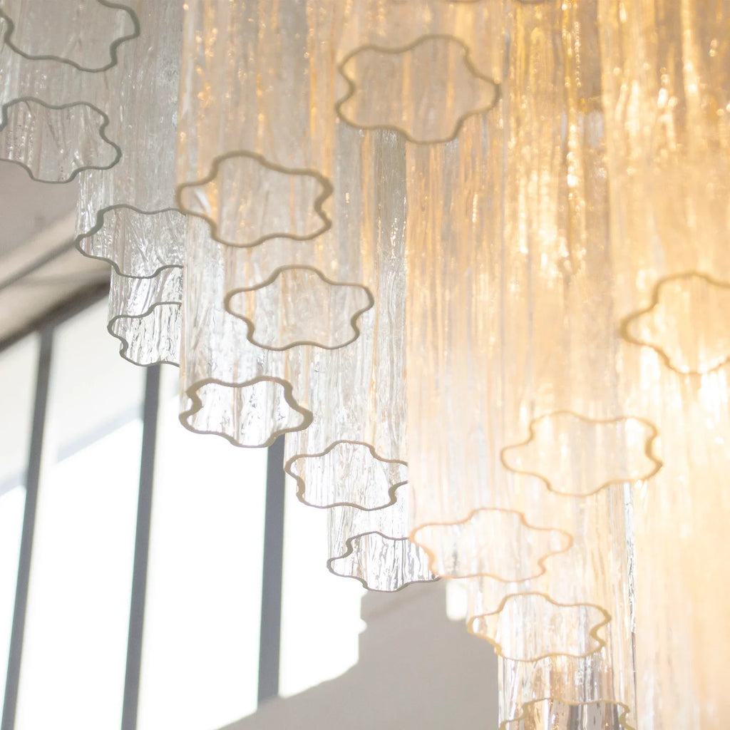 Murano Tronchi Chandelier Ø105 – Crystal Glass