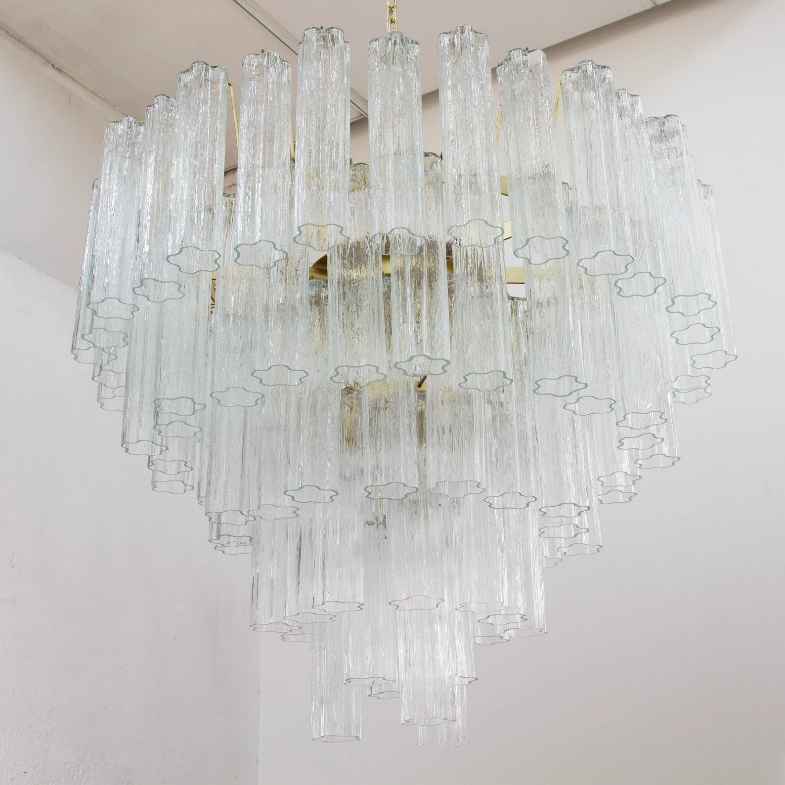 Murano Tronchi Chandelier Ø105 – Crystal Glass