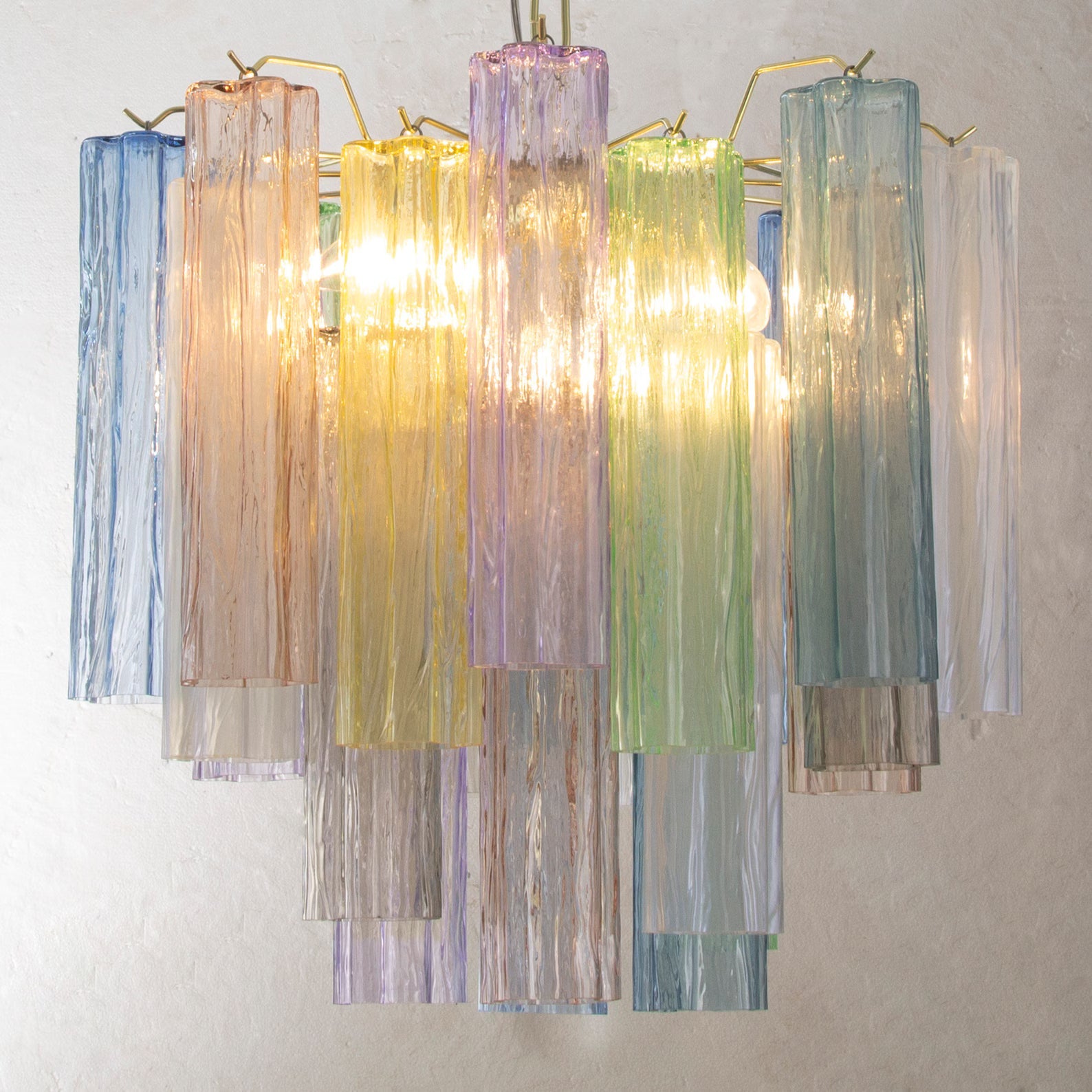 Murano Multicolor Tronchi Chandelier Ø53 - 24 Tubes