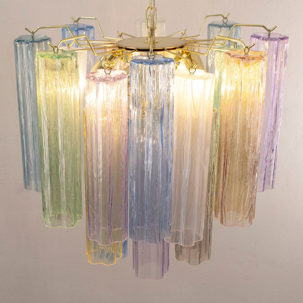 Murano Multicolor Tronchi Chandelier Ø53 - 24 Tubes