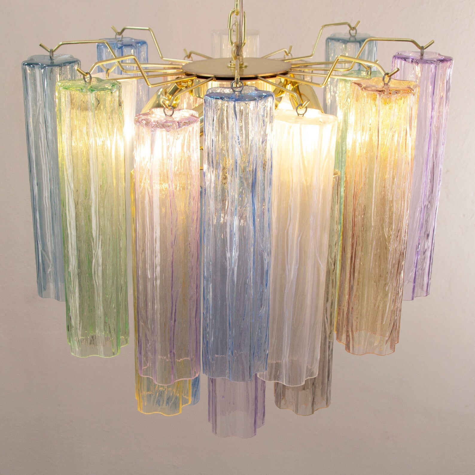 Murano Multicolor Tronchi Chandelier Ø53 - 24 Tubes