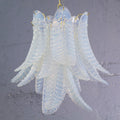 Murano Foglie Chandelier Ø50 Opal