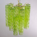 Murano Apple Green Tubes Chandelier Ø40
