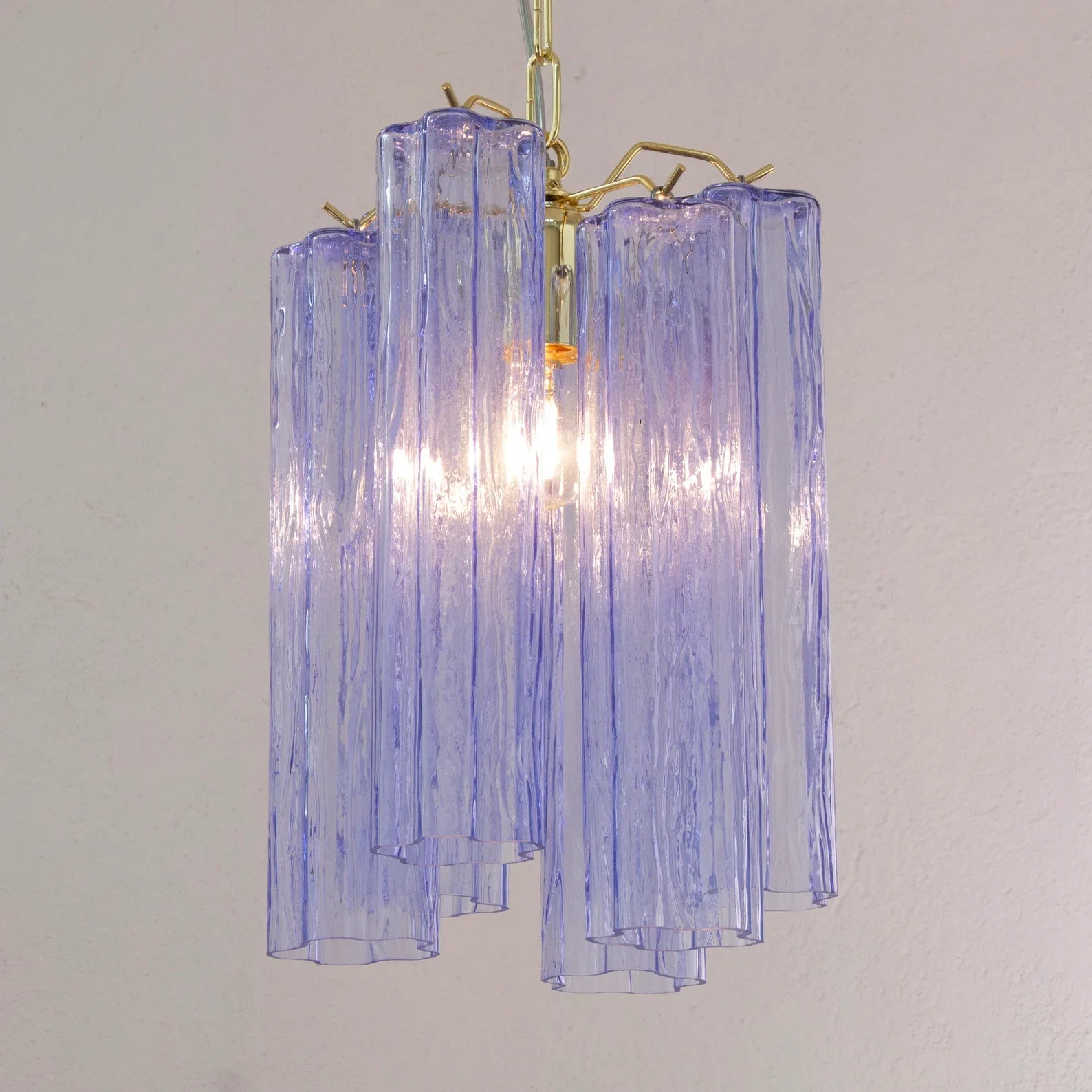 Murano Indaco Tronchi Chandelier Ø24 – 6 Tubes