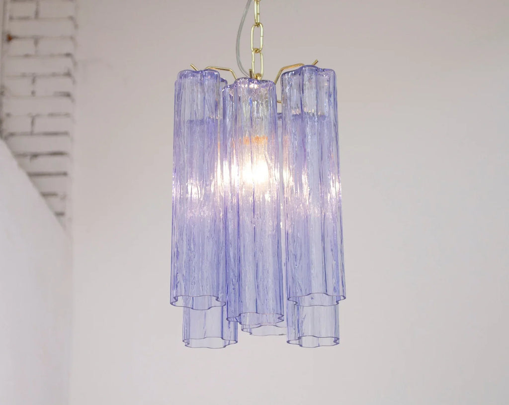 Murano Indaco Tronchi Chandelier Ø24 – 6 Tubes