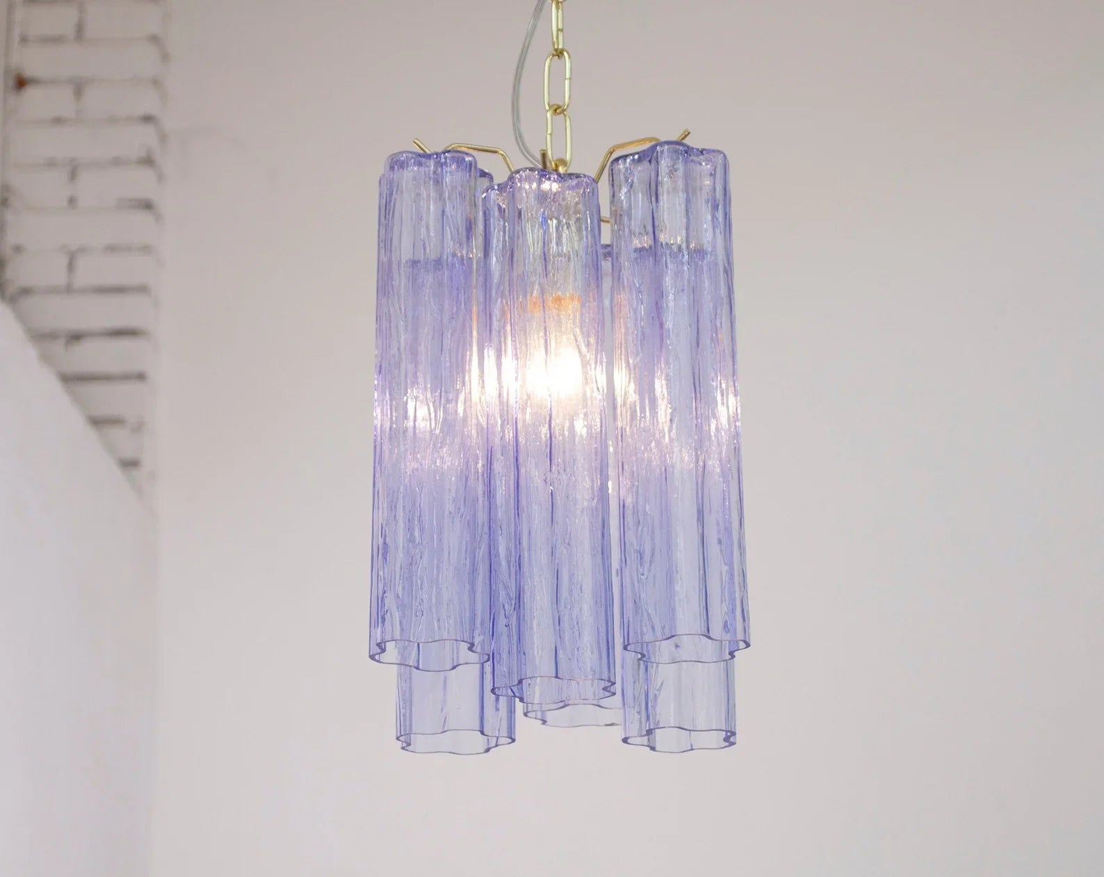 Murano Indaco Tronchi Chandelier Ø24 – 6 Tubes