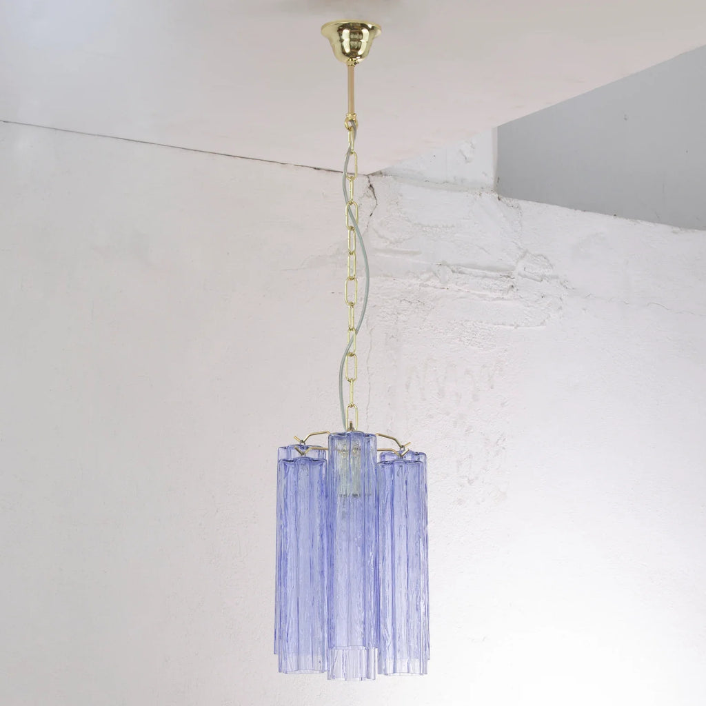 Murano Indaco Tronchi Chandelier Ø24 – 6 Tubes