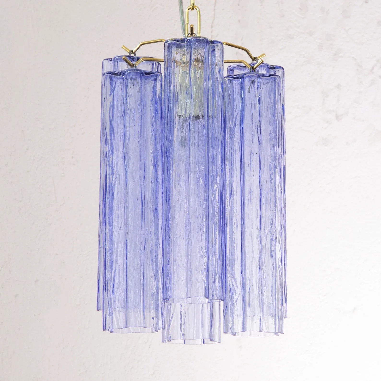 Murano Indaco Tronchi Chandelier Ø24 – 6 Tubes