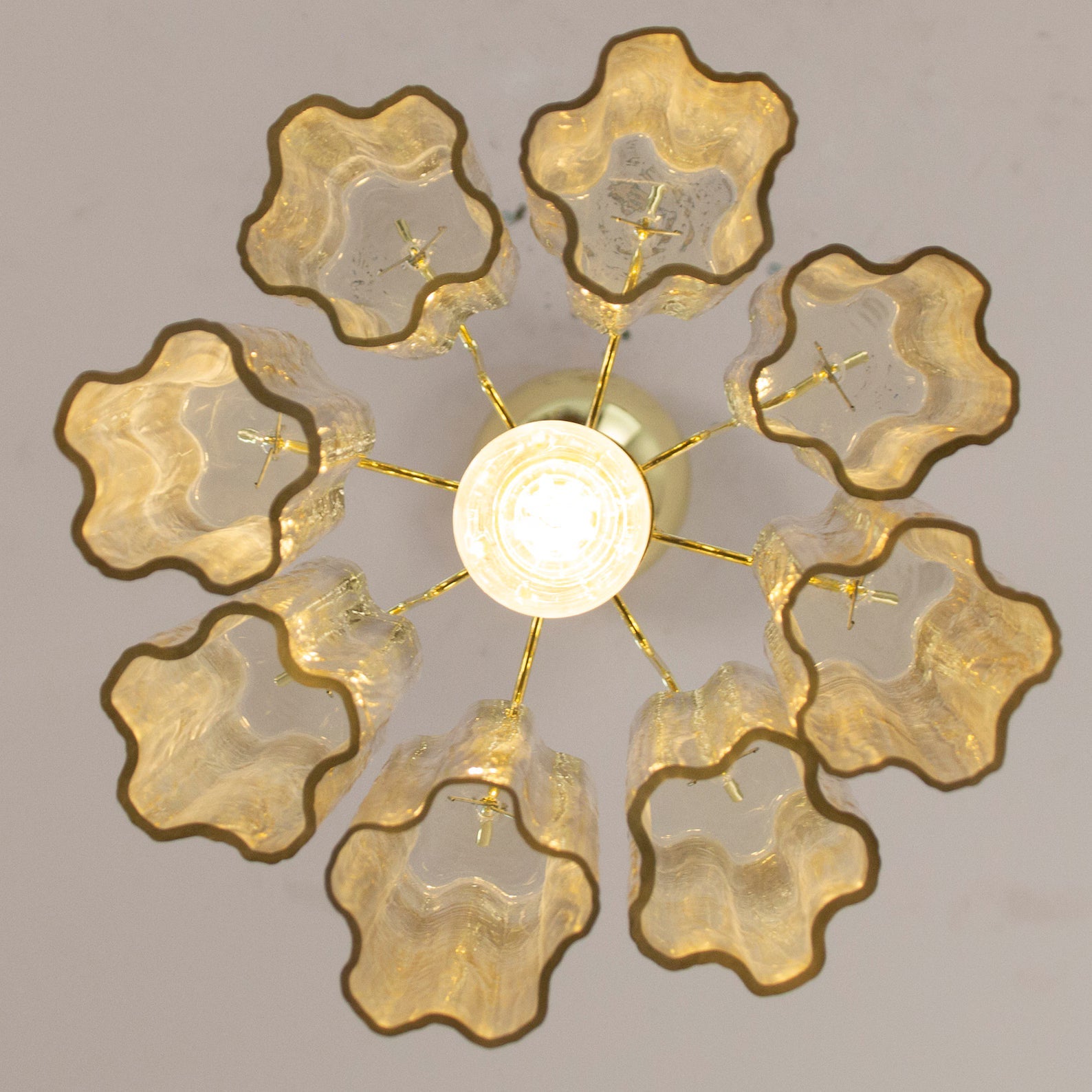 Murano Pagliesco Tronchi Chandelier Ø28