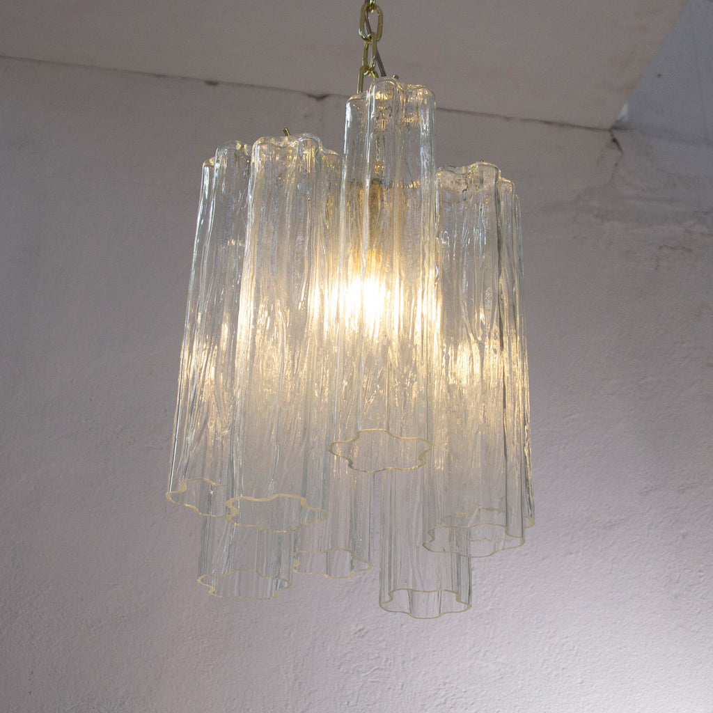 Murano Clear Tronchi Chandelier Ø28 - 8 Tubes