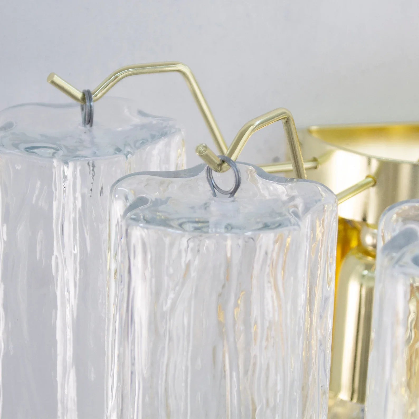 Murano Clear Tronchi Wall Sconces – Set of 2