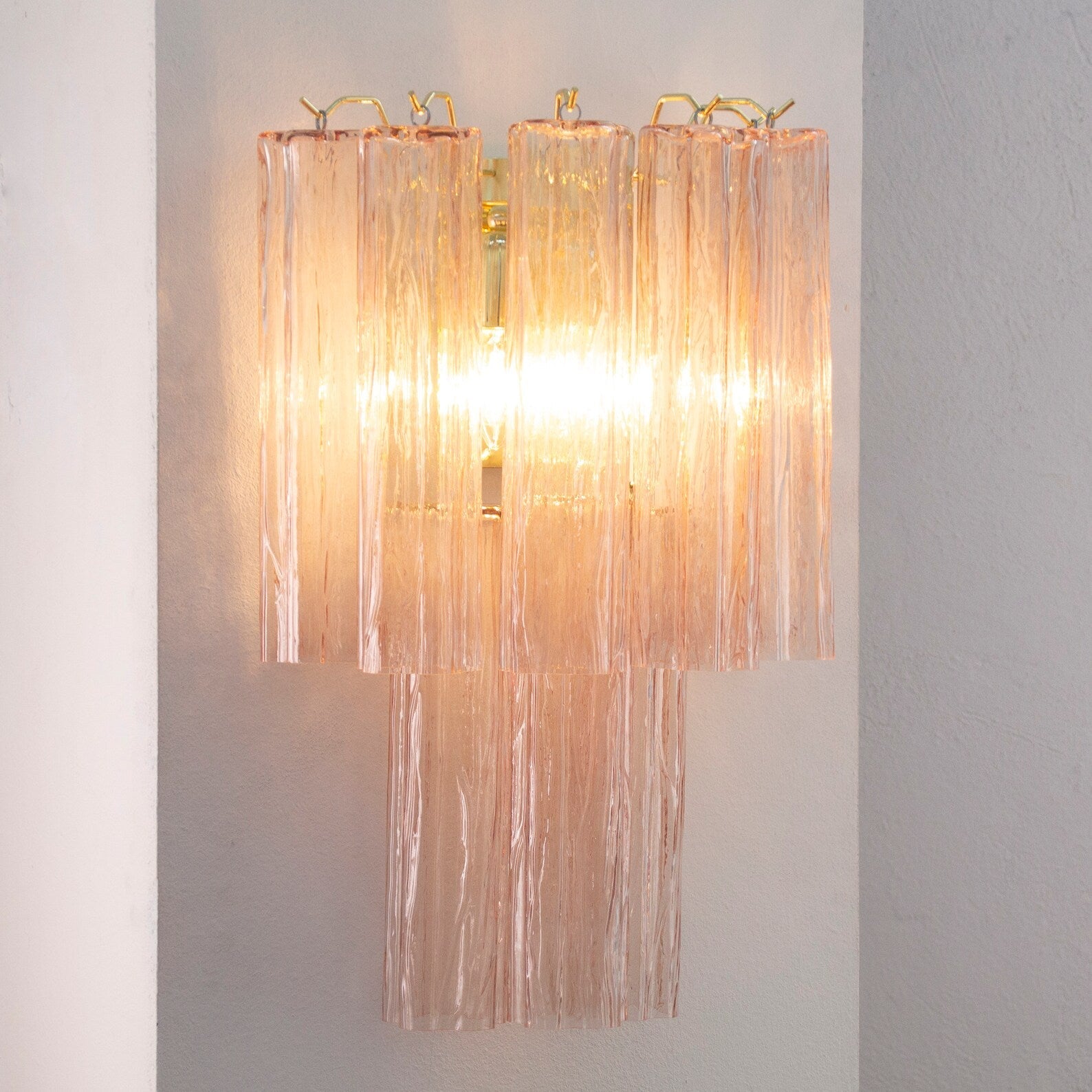 Murano Cipria Tronchi Wall Sconces – Set of 2