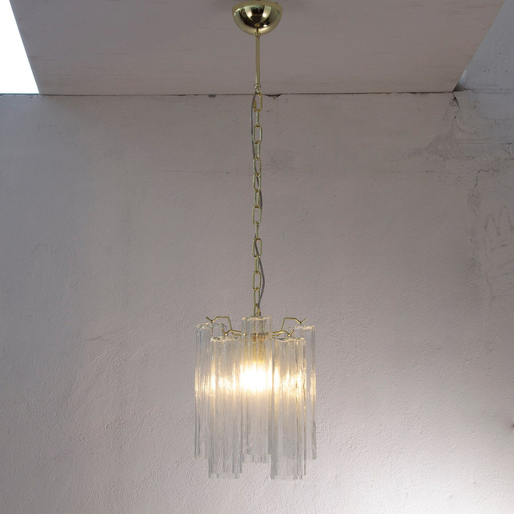 Murano Clear Tronchi Chandelier Ø28 - 8 Tubes