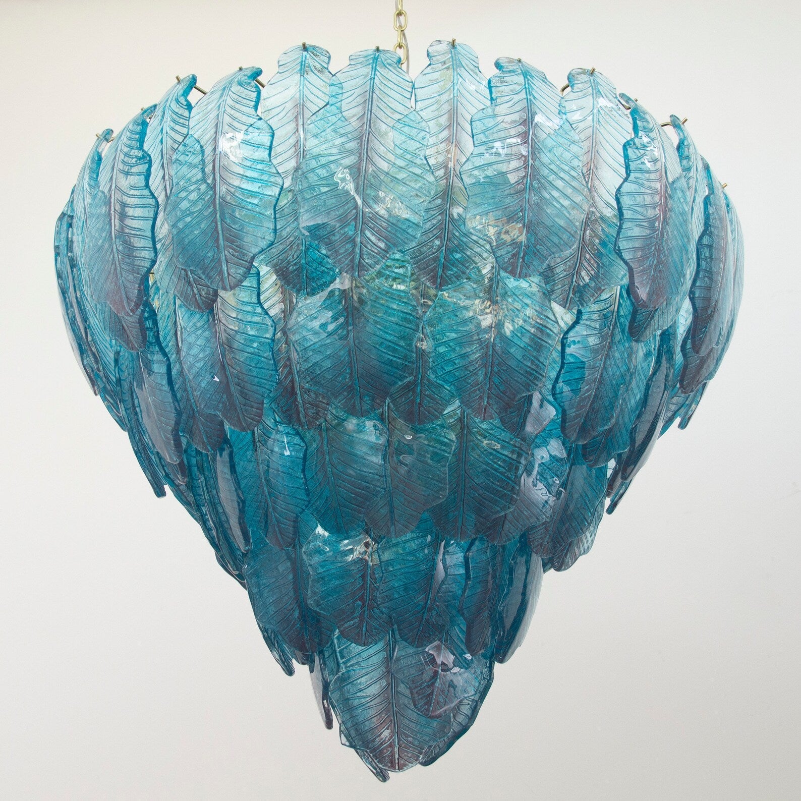 The Murano Aqua Leaves Chandelier Ø105