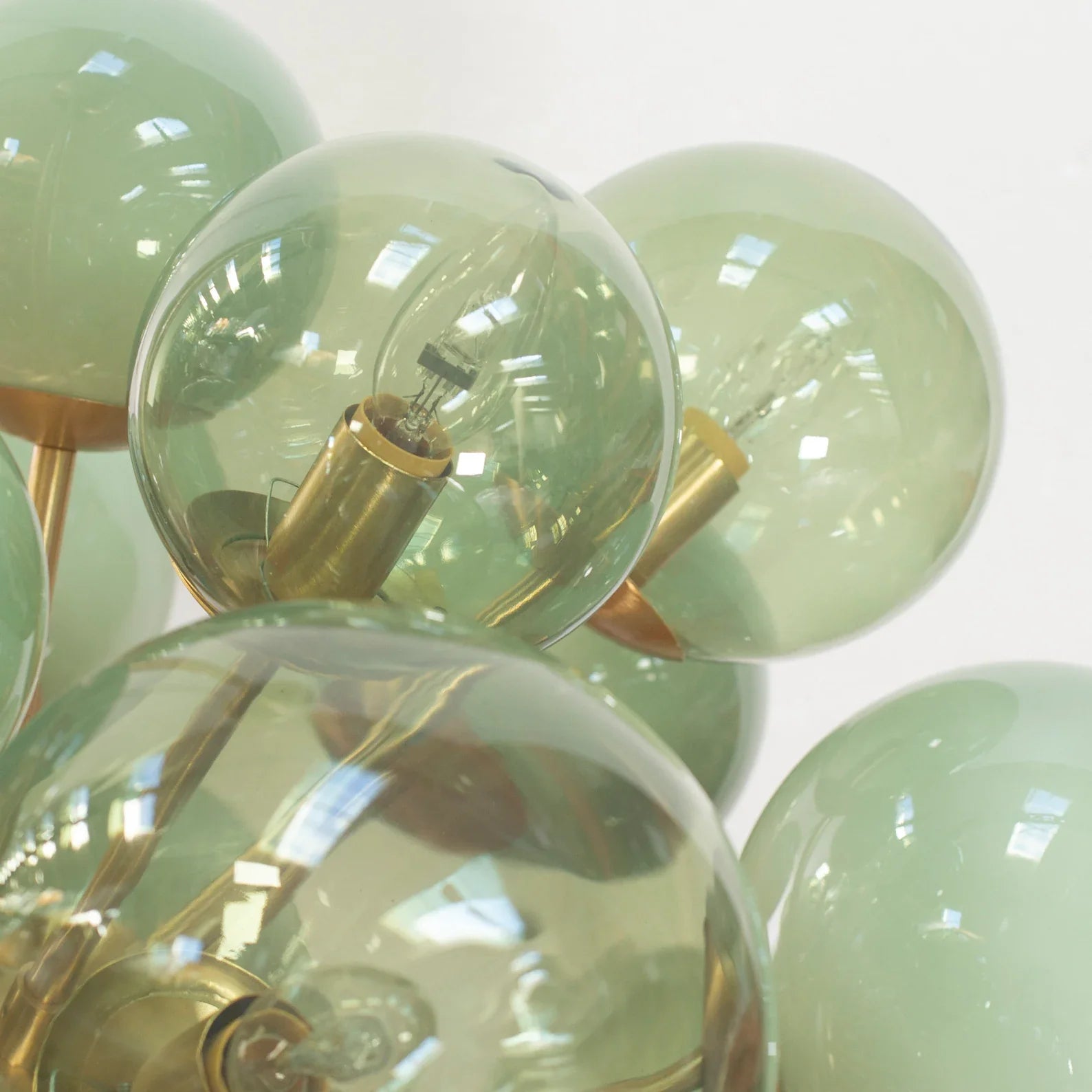 Murano Sputnik Chandelier Ø90 – Light Green