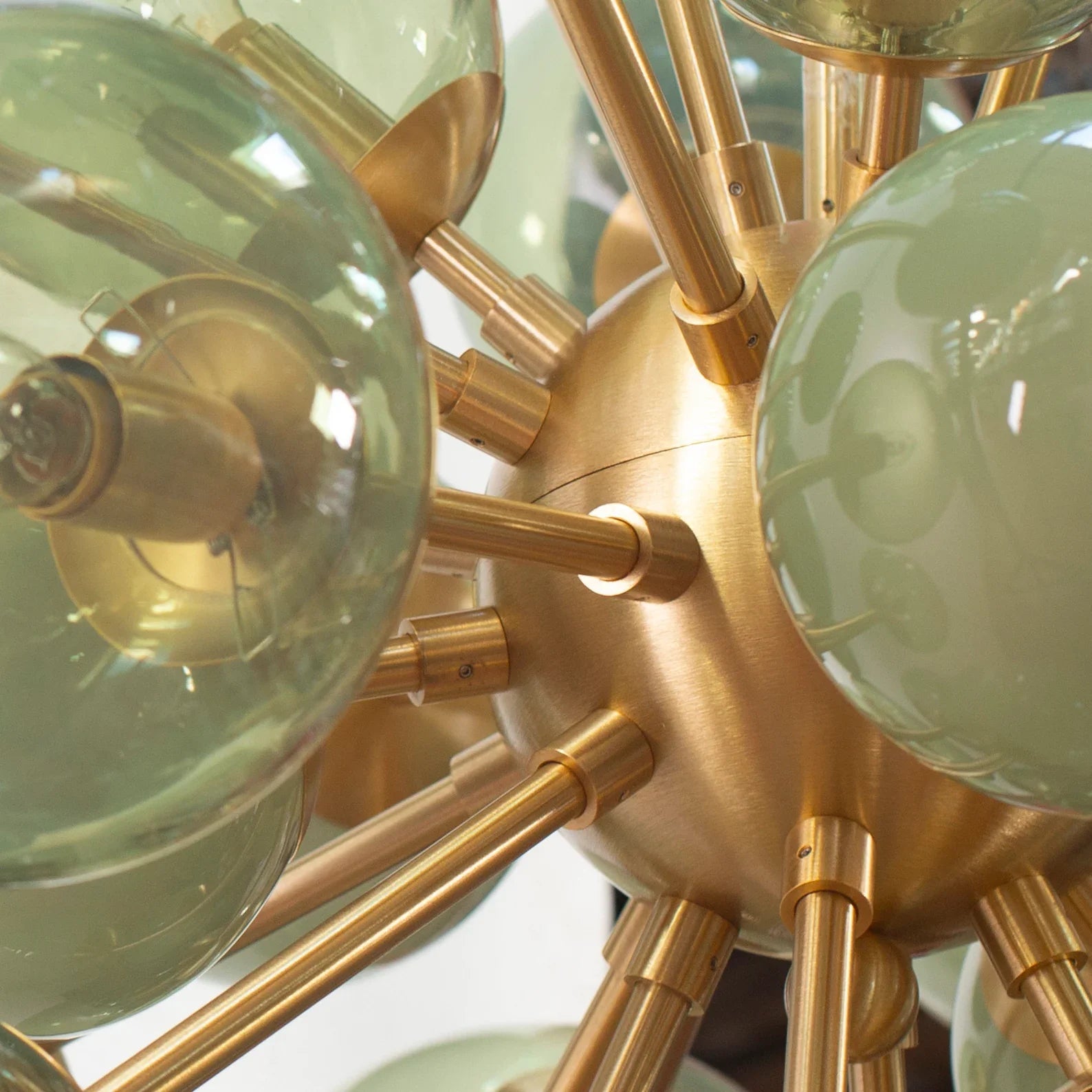 Murano Sputnik Chandelier Ø90 – Light Green