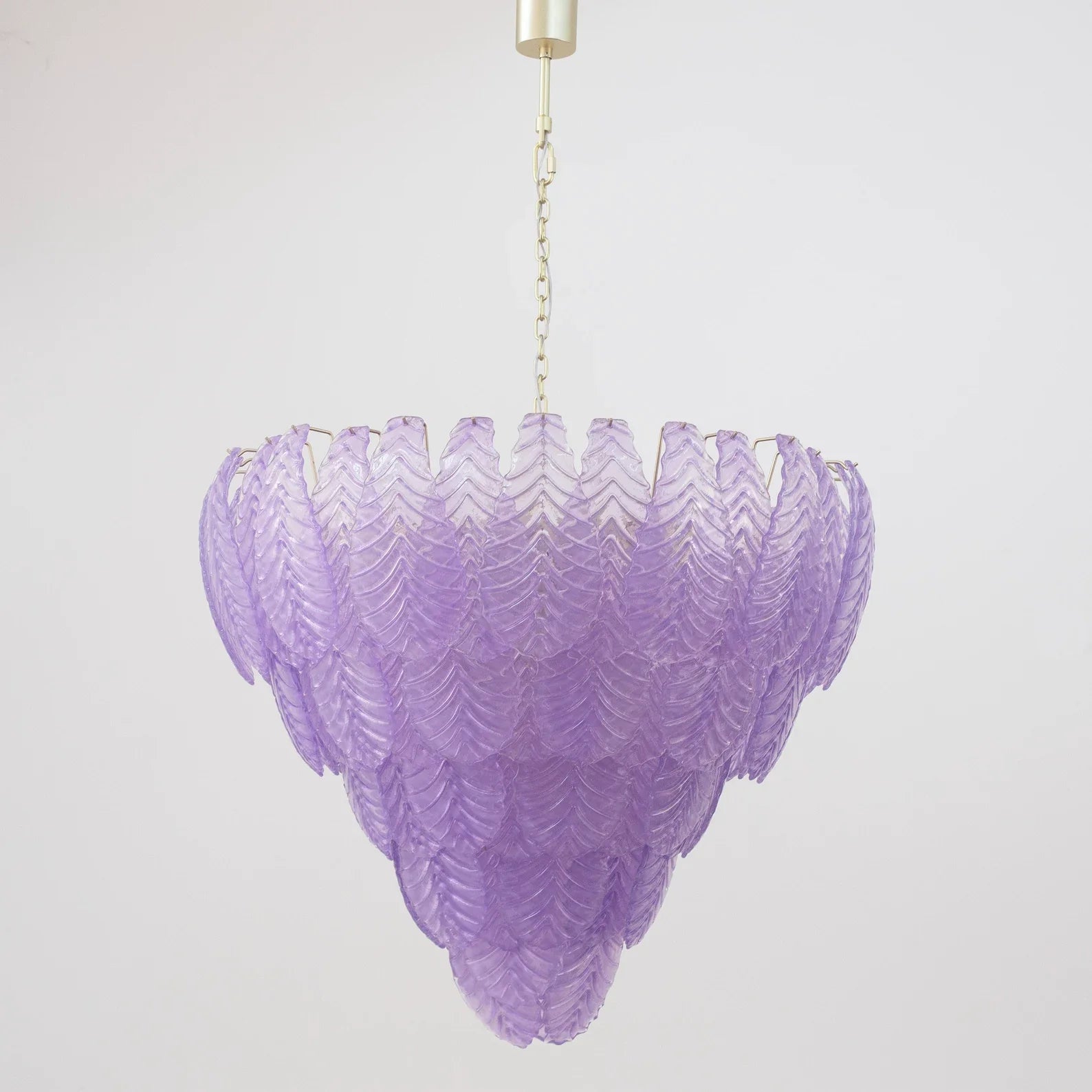 Murano Violet Lavender Leaves Chandelier Ø105