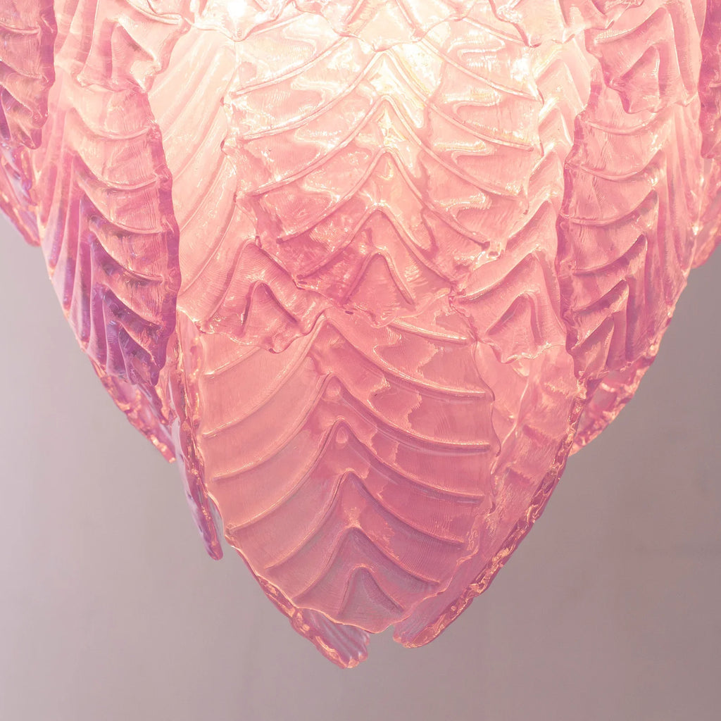 Murano Violet Lavender Leaves Chandelier Ø105