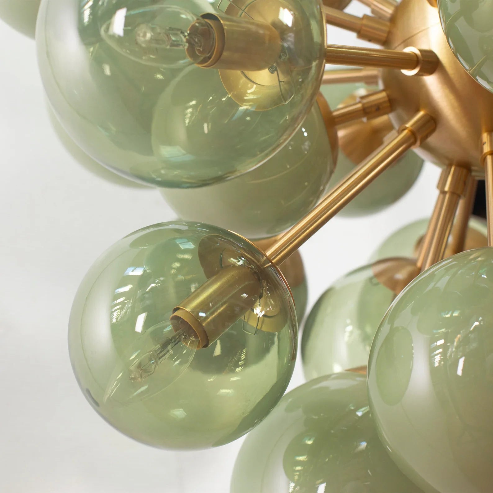 Murano Sputnik Chandelier Ø90 – Light Green