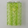 Murano Apple Green Tronchi Wall Lamps – Set of 2