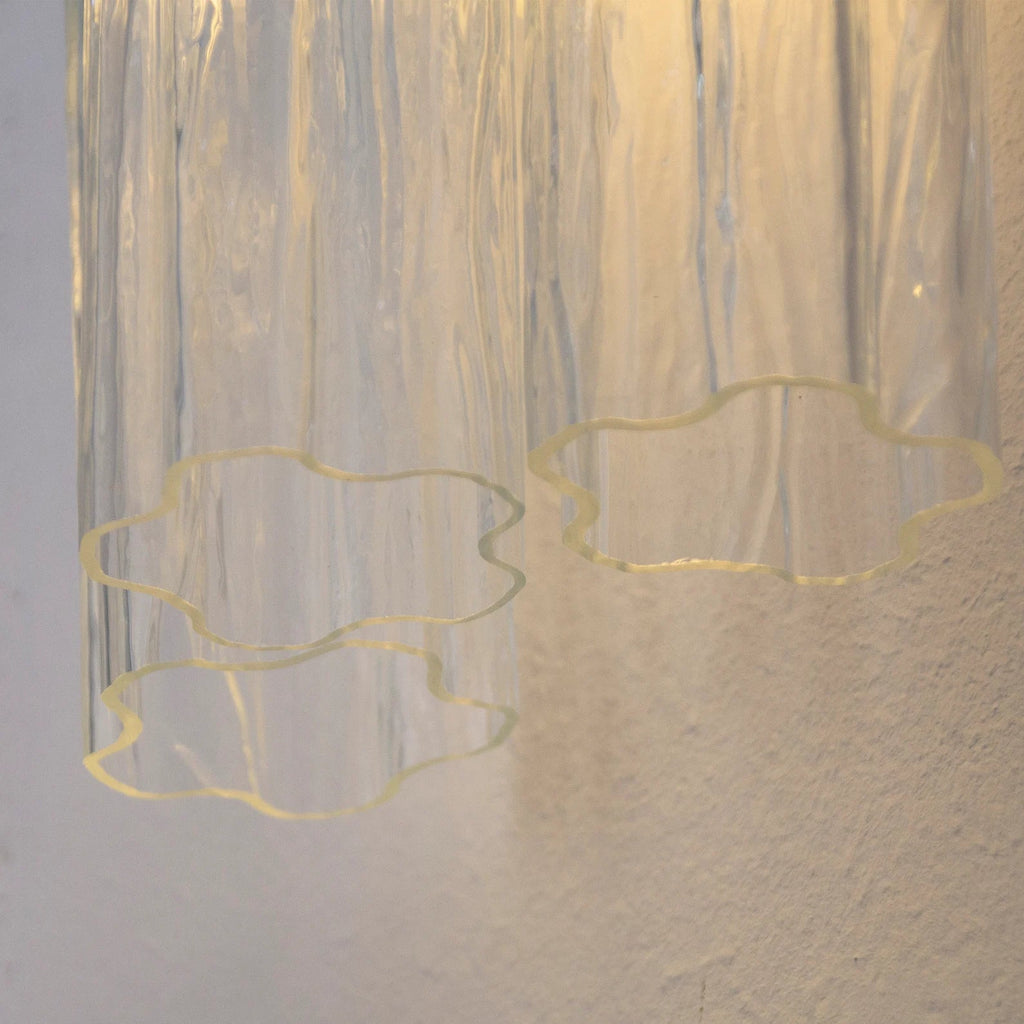 Murano Clear Tronchi Wall Sconces – Set of 2
