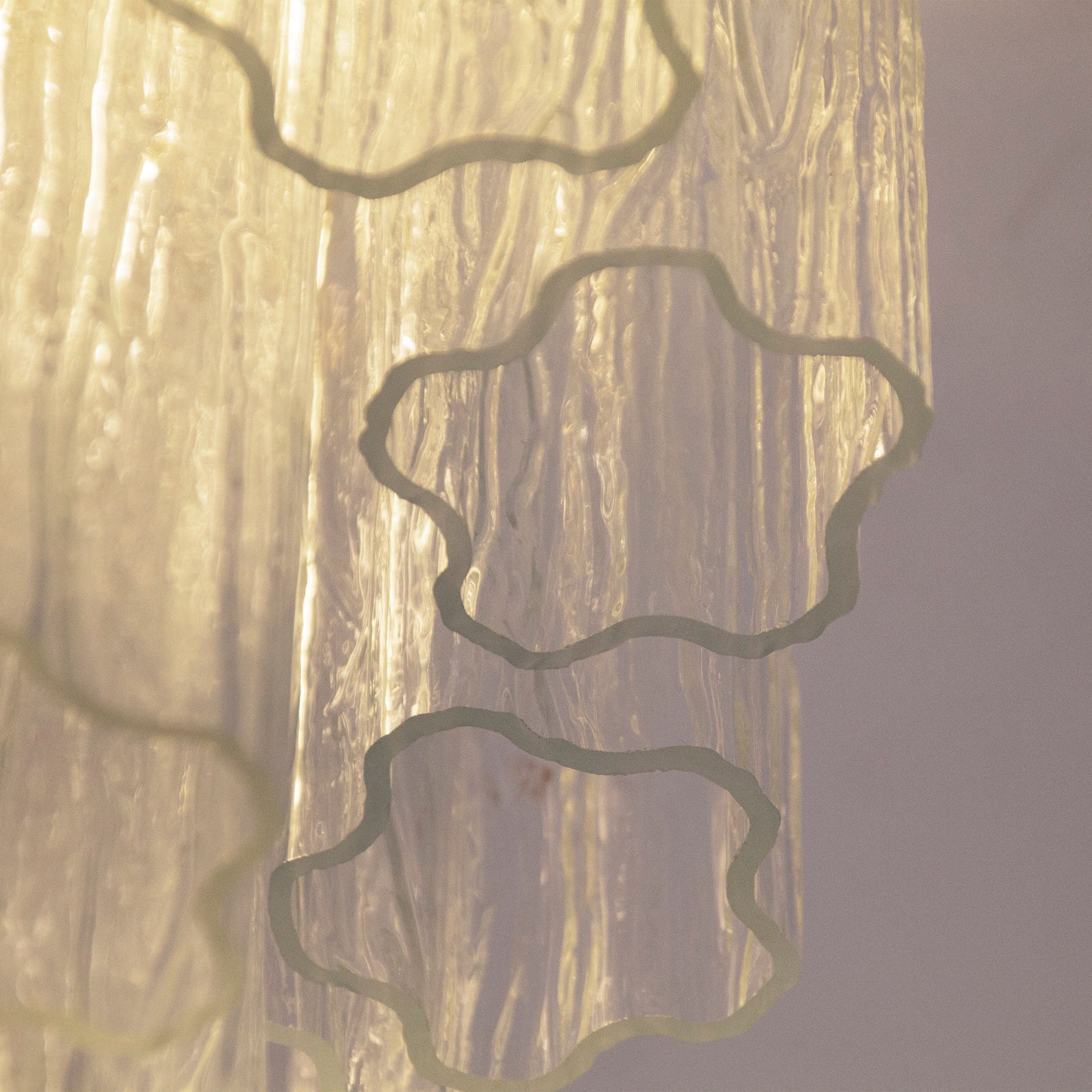 Murano Clear Tronchi Ceiling Lights